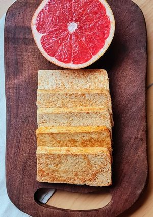 Una foto de Marinado de pomelo rosado para tofu 🩷 Adobo de toronja rosada 🩷