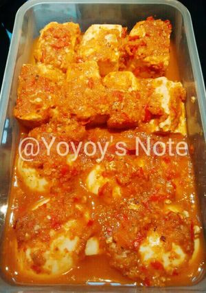 Foto resep Tahu telur pedas (diet tnp minyak, tnp garam gula)