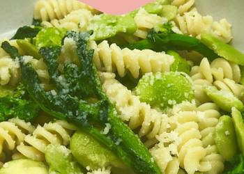 Easiest Way to Cook Perfect Fava beans and broccoli rape pasta