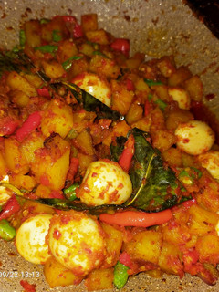 Foto resep Sambal goreng kentang (plus buncis + telor puyuh)