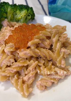 明太子鮭魚卵義大利麵 的食譜成品照片