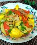 Dưa cà xào thịt ba rọi