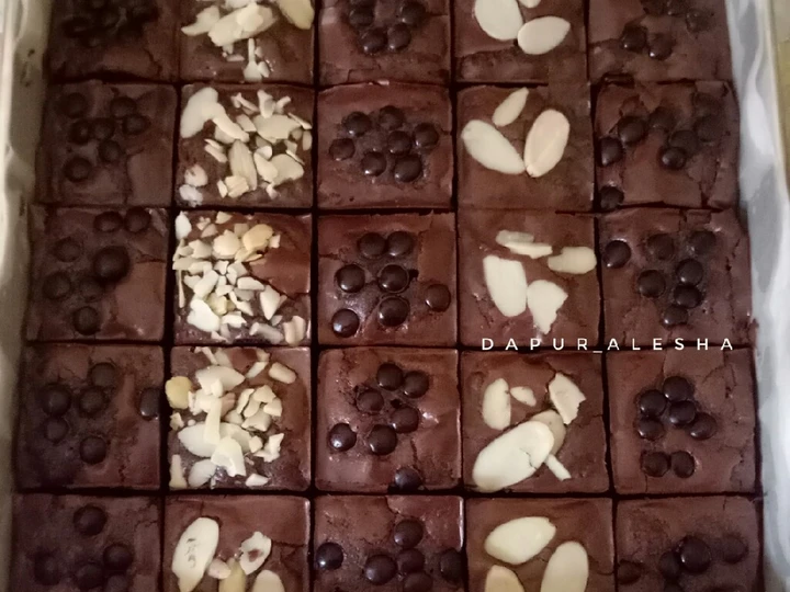 Langkah Gampang Membuat Resep Fudgy Brownies Shiny Crust yang Bikin Ngiler Anti Ribet, Lezat Sekali