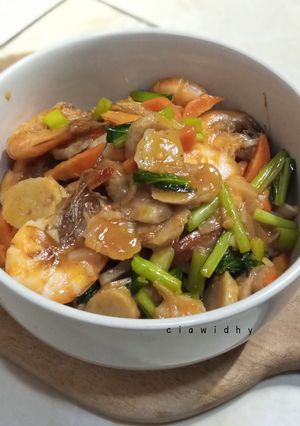 Foto resep Tumis Bakso Udang