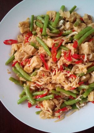 Foto resep tumis tempe-teri-buncis