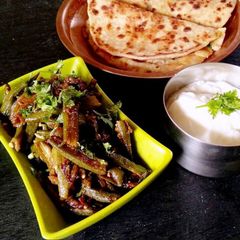 A picture of Masala bhindi.