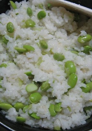 A picture of Edamame Rice.