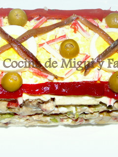Una foto de Pastel de sándwich