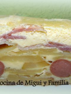 Una foto de Pastel de tortilla