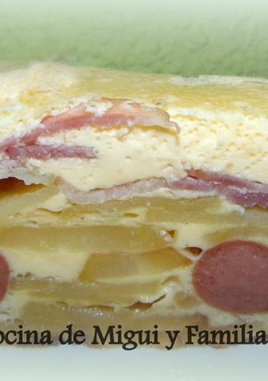 Una foto de Pastel de tortilla