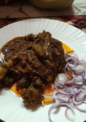 A picture of Spicy mutton leg.