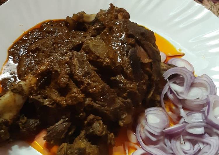 Steps to Prepare Favorite Spicy mutton leg