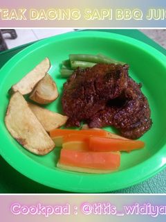 Foto resep STEAK DAGING SAPI BBQ ala Rumahan JUICY BANGETT (BEEF STEAK)