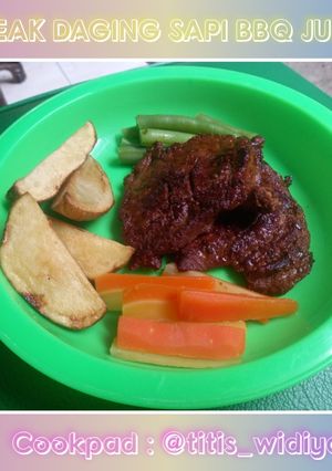 Foto resep STEAK DAGING SAPI BBQ ala Rumahan JUICY BANGETT (BEEF STEAK)