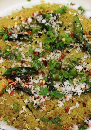 A picture of Mixed Dal Dhokla.