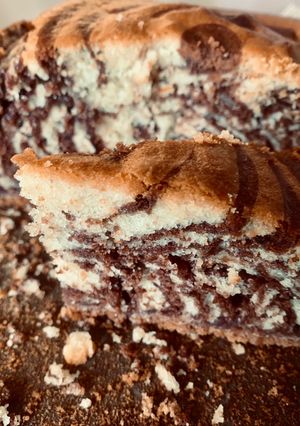 Une photo de Gâteau Zébré (vanille - choco)