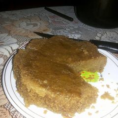 A picture of Eggless whiskey cake.