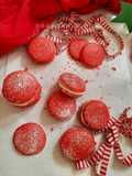 Christmas French Macarons with Lemon Buttercream Frosting