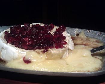 Update, Making Recipe Baked Brie With Bourbon Cranberry Sauce Restaurant Style