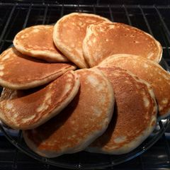 A picture of Dad's Sunday Pancakes.