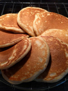 A picture of Dad's Sunday Pancakes.