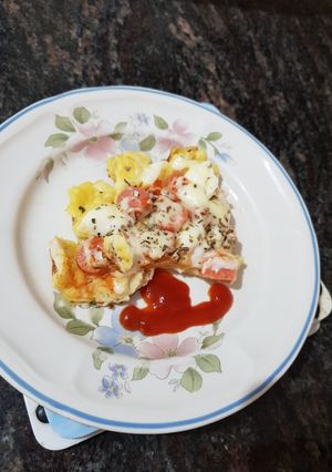 Foto resep Piza Roti Tawar Teflon ala resep tiktok