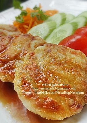 รูปของ Chicken Cake Teriyaki Sauce