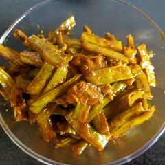 A picture of Guar Subzi (Cluster Beans).