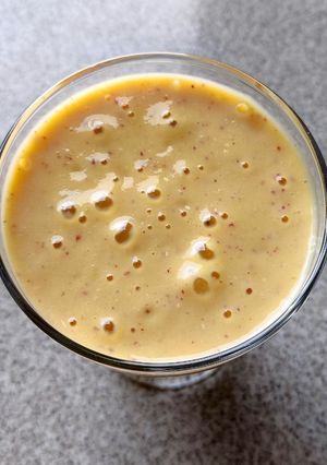 Zdjęcie przepisu Koktajl nektarynkowo - bananowy.