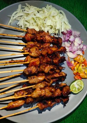 Foto resep Sate Paha dan Kulit Ayam Teflon