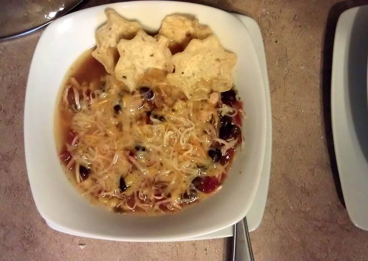 Simple Way to Prepare Ultimate Spicy Chicken Tortilla Soup