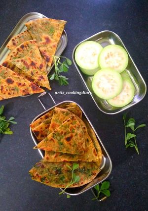 मेथी पराठा (Methi paratha recipe in Hindi) रेसिपी मुख्य फोटो