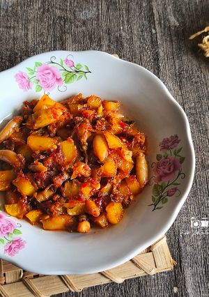 Foto resep Sambal Cumi Asin Kentang