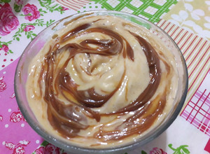 Una foto de Helado de Banana con DULCE DE LECHE