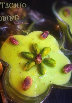 صورة لوصفة Pistachio puddingمهلبية الفستق