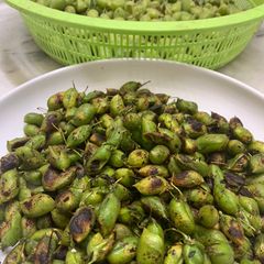 A picture of Holay (Green chickpea).