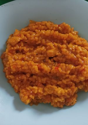 Una foto de Arroz meloso