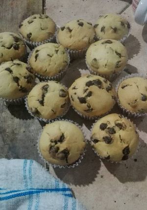Una foto de Cupcakes de chips de chocolate
