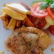 Pechuga de Pollo rellena con Jamón, Queso y Chimichurri a lo Carmelita