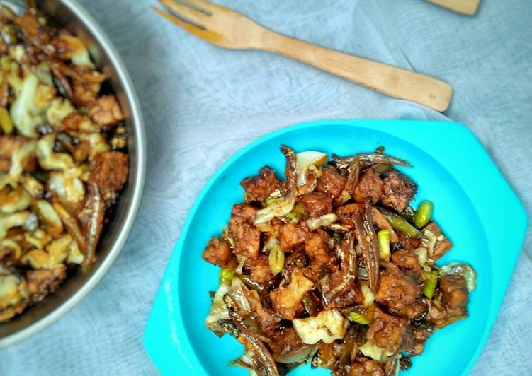 Teri tempe cabai hijau Teri tempe cabai hijau