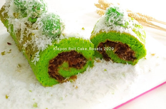 Resep Klepon Roll Cake Anti Gagal