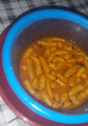 A picture of Motti Sev Ki Sabzi.