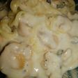 Salsa blanca con champiñones