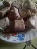 Nicely grilled, boiled arrow roots