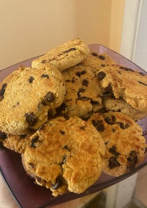 Una foto de Cookies de garbanzos y manteca de Maní