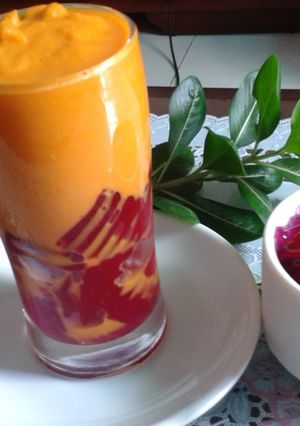 Hình của món Sinh tố thạch rau câu.