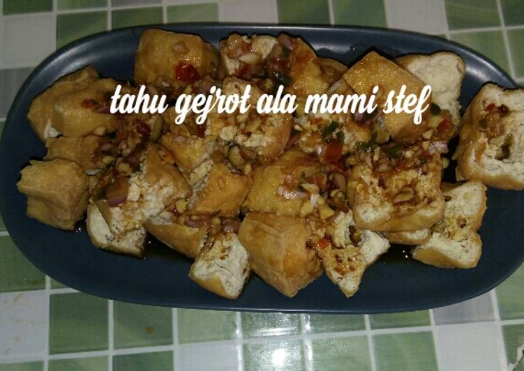 Tahu gejrot ala mami stef.