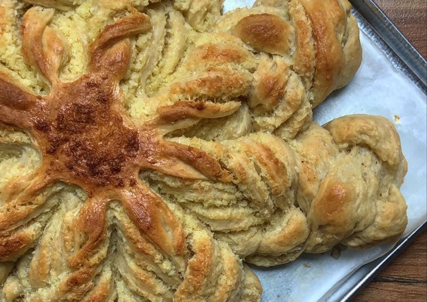 ROTI KELAPA bentuk BINTANG ������������❄️❄️❄️