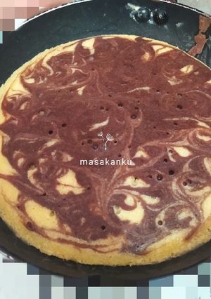 Foto resep Cake teflon marmer 2 telur tanpa mixer n tanpa oven