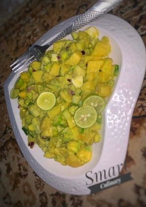 Avocado Salad Cikin Sauki ainihin hoton girkin